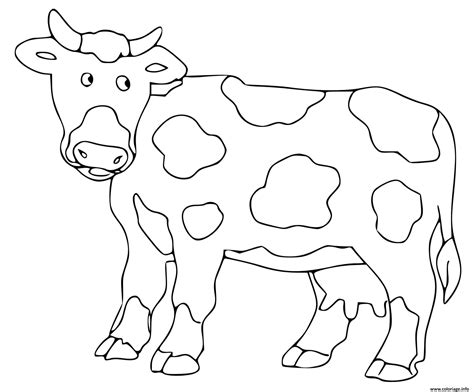 Coloriage Vache Dessin Maternelle à Imprimer