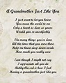 Grandmother Poem Grandma Love Poem 8 X 10 Print | Etsy