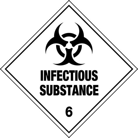 Hazchem Labels Infectious Substance 6 Hazchem Signs USS