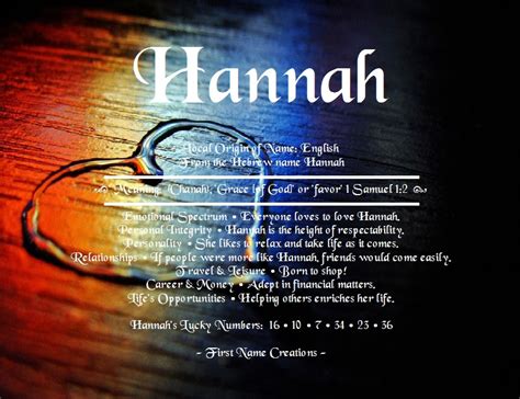 Hannah Name Of Meaning Name Meaning Latin