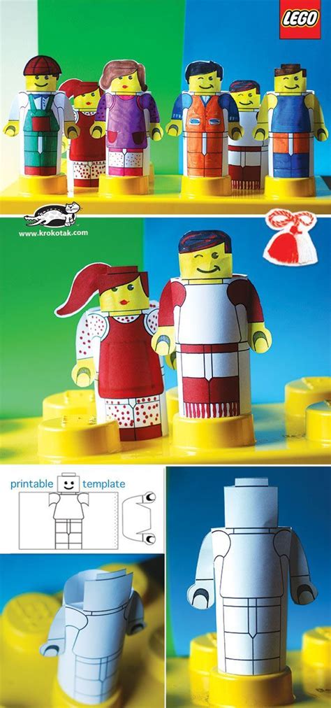 Create Paper Lego People With These Free Printable Templates Keeping