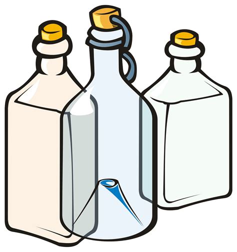 Glass Bottles Clipart