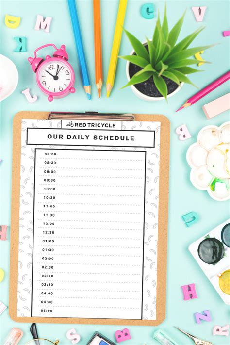 Free Printable Chore Chart And Daily Routine Blank Templates