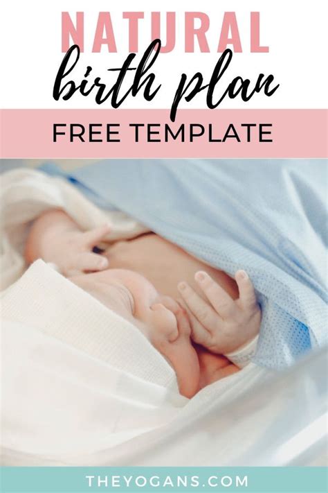 Natural Birth Plan Checklist Free Printable In Birth Plan