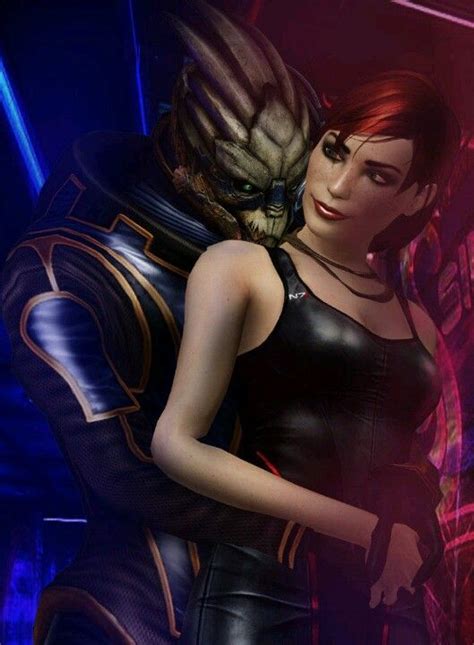 Mass Effect Garrus And Femshep The Turian Tango Hes So Adorably