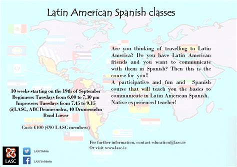 Latin American Spanish Classes Lasc