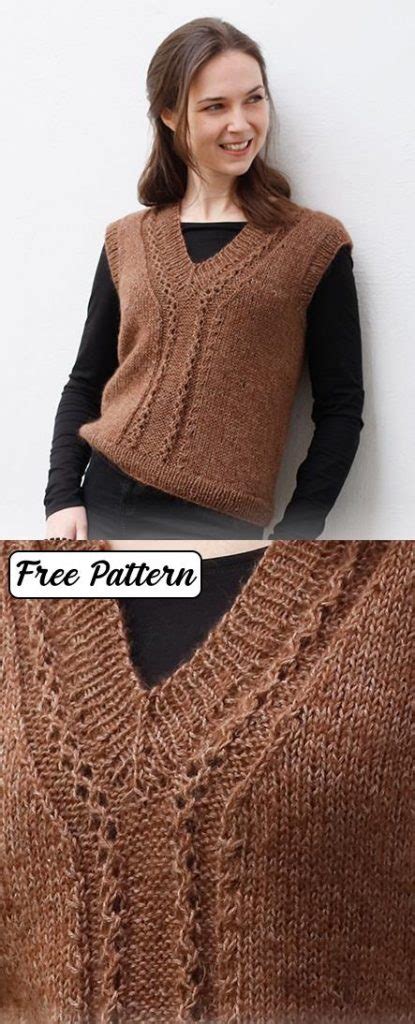 Free Knit Vest Patterns For Adults Knitting Bee