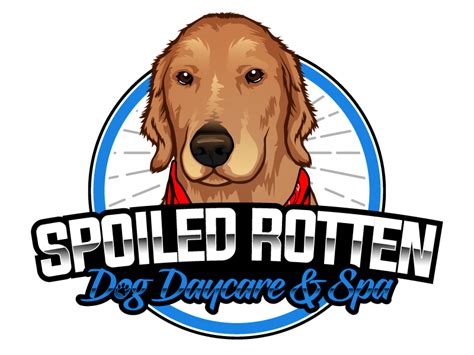 Spoiled Rotten Dog Daycare And Spa Logo Design 48hourslogo