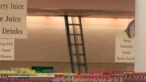 Accused Shoplifter Get Stuck In Ceiling During Escape