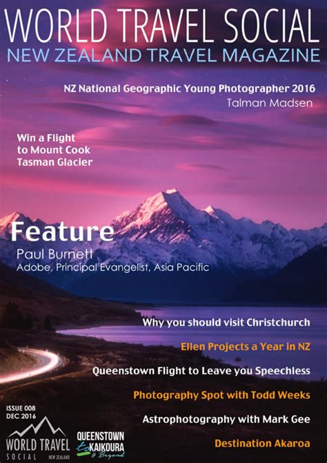 Travel Magazine New Zealand Featuring Queenstown To