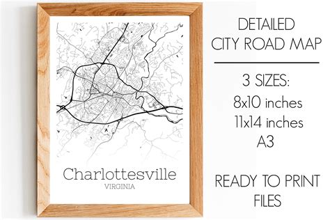 Charlottesville Virginia City Map Graphic By Svgexpress · Creative Fabrica
