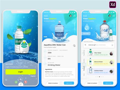 Drinking Water Delivery Mobile App Design Uplabs