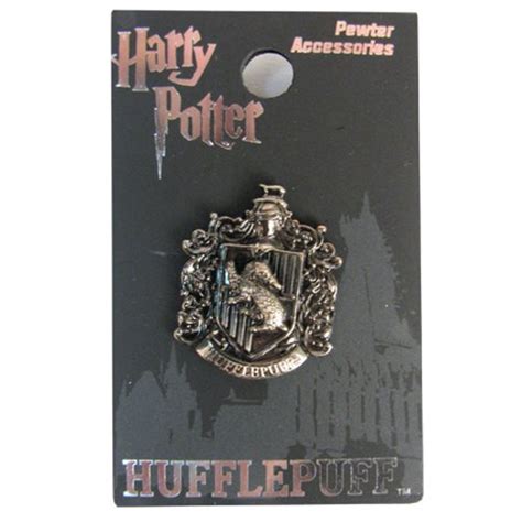 Harry Potter Hufflepuff Crest Pewter Lapel Pin