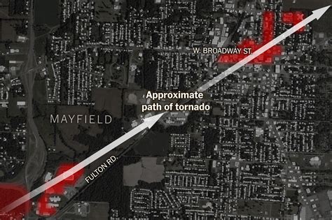 Tornado Map Usa 2021
