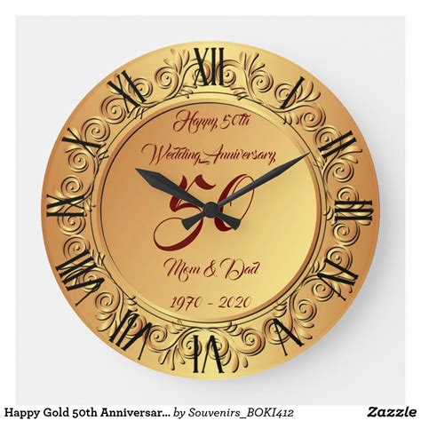 We did not find results for: Happy Gold 50th Anniversary Large Clock | Zazzle.com in ...