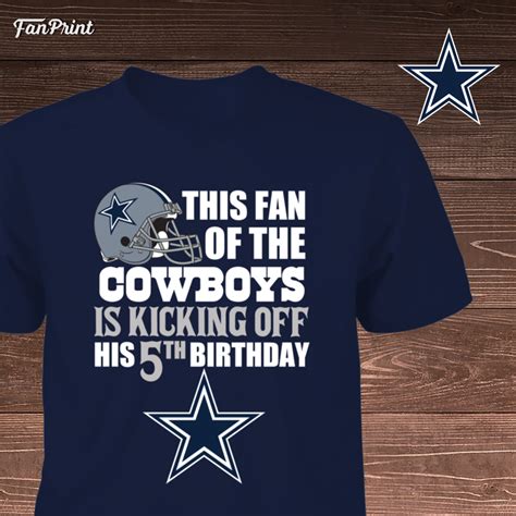 Dallas cowboys football birthday party invitations sports. Dallas Cowboys 5th Birthday T-Shirt for a 5 year old kid ...