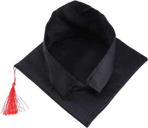 Winomo Childrens Size Graduation Caps Black Grad Hats With Red Tassel