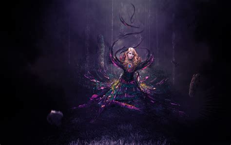 Fantasy Women Dark Magic Wallpaper Hd Fantasy 4k Wallpapers Images