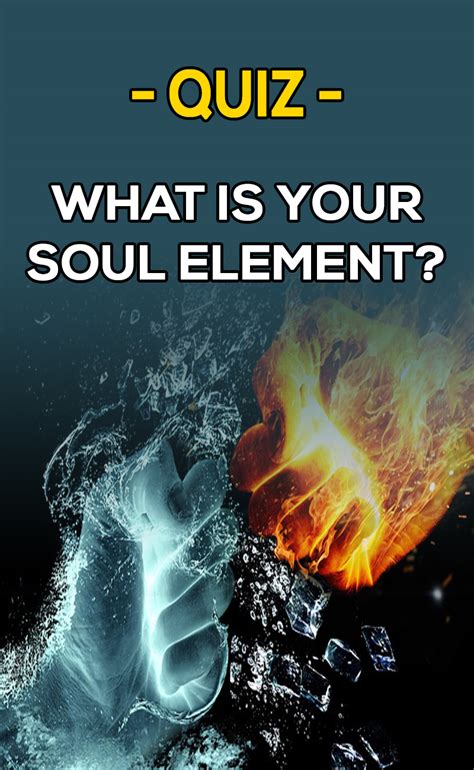 Please keep in mind that whatever you get does not mean that your personality only corresponds to i wanted to make it for you so that you could know what element of harmony was secretly hidding in your soul all along! What Is Your Soul Element? - FitXL