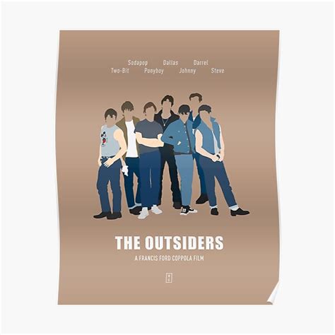 The Outsiders Poster For Sale By Sitm Redbubble