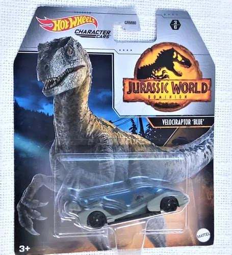 Jurassic World Hot Wheels Velociraptor Blue Vehículo Cuotas