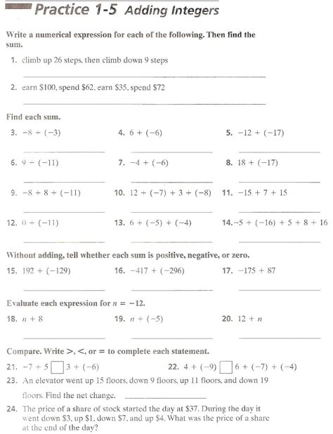 Grade 8 Math Homework 9 6
