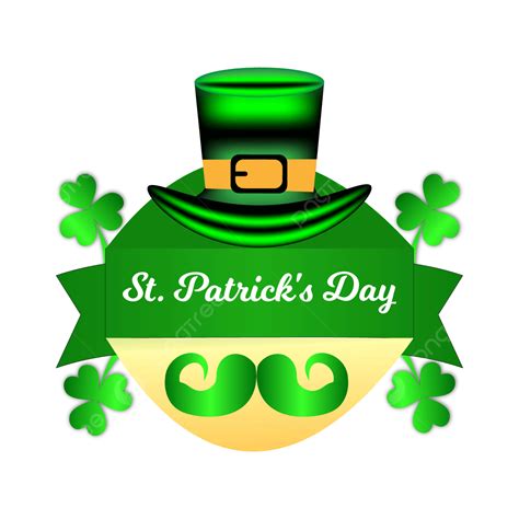St Patricks Day Vector Hd Png Images Green St Patricks Day Frame Hat