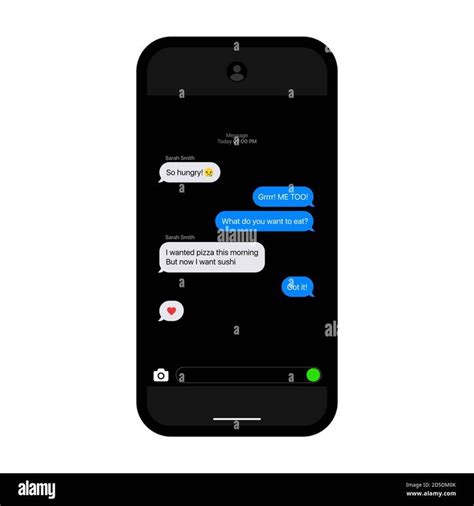 Imessage Interface Texting Bubbles Iphone Mockup Texting Interface