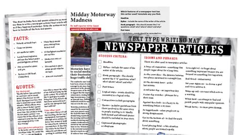 Example Of Newspaper Articles Differentiated Ks2 Robin Hood Newspaper
