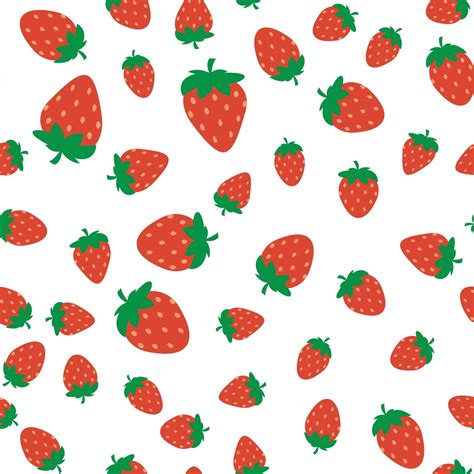 Seamless Strawberry Pattern 2444393 Vector Art At Vecteezy