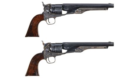 Cased Pair Of London Proofed Colt Model 1860 Army Revolver