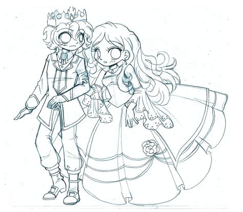 Prince And Princess Chibi Commission By Yampuff On Deviantart