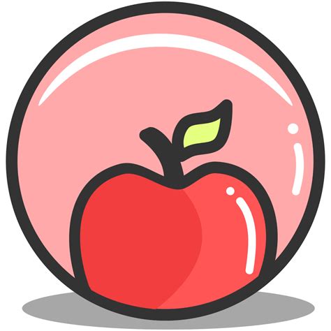 Button Apple Icon Splash Of Fruit Iconset Alex T
