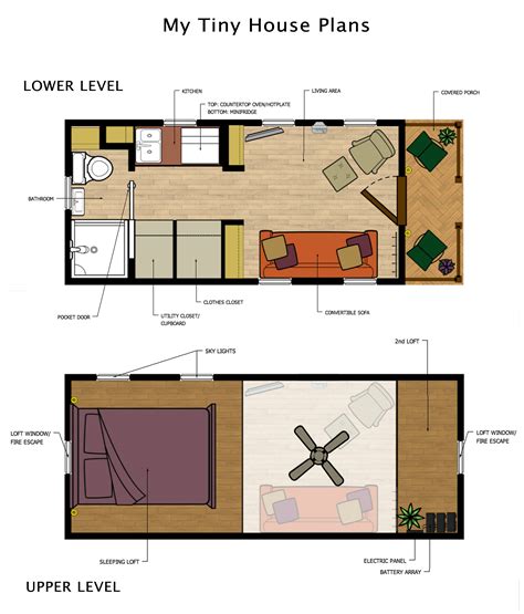 Beautiful Tiny Homes Plans Loft House Floor Jhmrad 179278