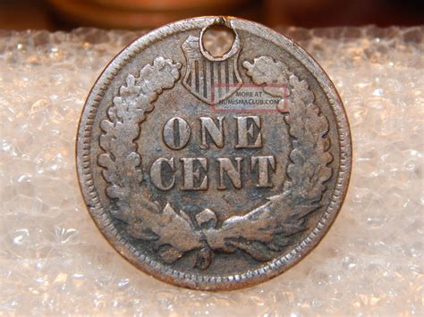 1903 1c Bn Indian Cent With A Hole In It