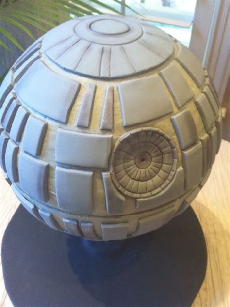 Delicious and beautiful couture sponges and fruit cakes with intricate sugar detail to celebrate your special anniversary: Death Star Cake | The Good Stuff | Pinterest