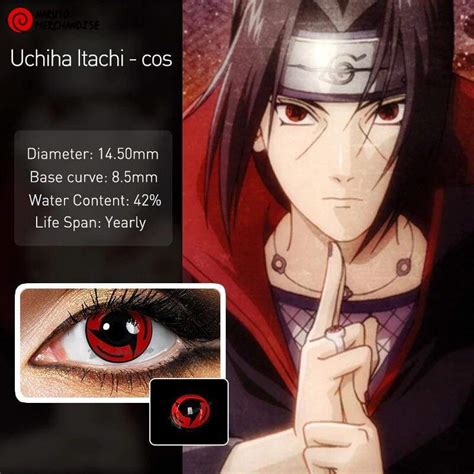 Itachi Mangekyou Sharingan Contacts Naruto Merchandise Clothing
