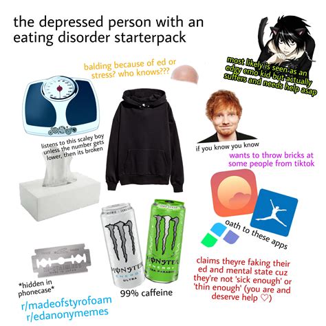 The Depressed Person With An Ed Starterpack Rstarterpacks Starter
