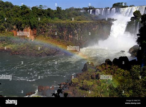 Salto San Martin And Rainbow Iguassu Falls Iguazu National Park