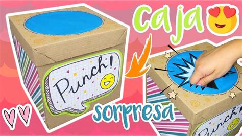 Caja Punch Box ♥♥ Regalo Original Tutorial Sorpresas Para Amigas