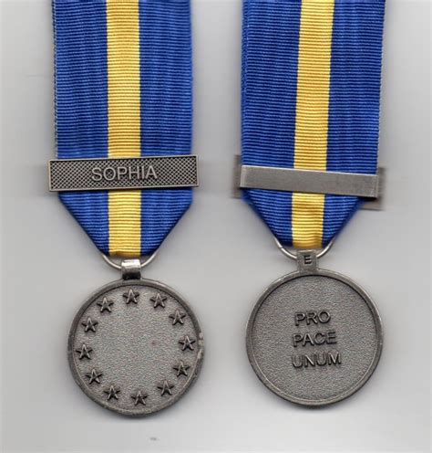 Eu Esdp Medal With Clasp Sophia Service Commemoratives Service