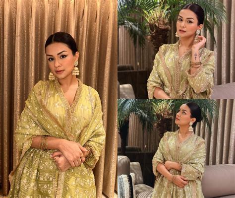 Avneet Kaur Radiates Festive Glamour In Green Embellished Salwar Suit Check Out