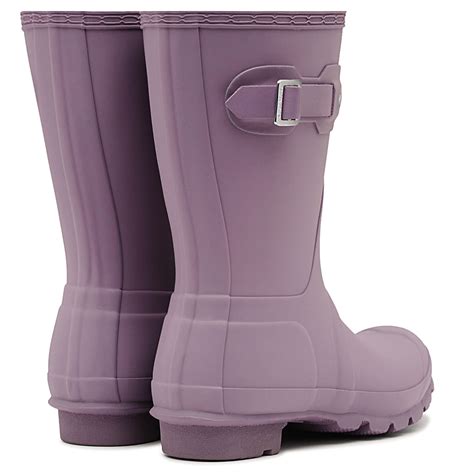 Womens Hunter Original Short Galoshes Wellingtons Waterproof Rain Boots