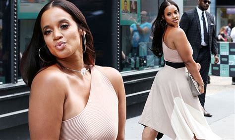 Dascha Polanco Wows In Chic Nude Dress As She Promotes Latest Chapter
