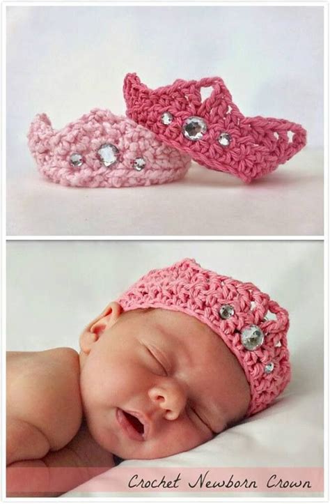 Crochet Tiara Newborn Crochet Crochet Baby Hats Crochet Crown