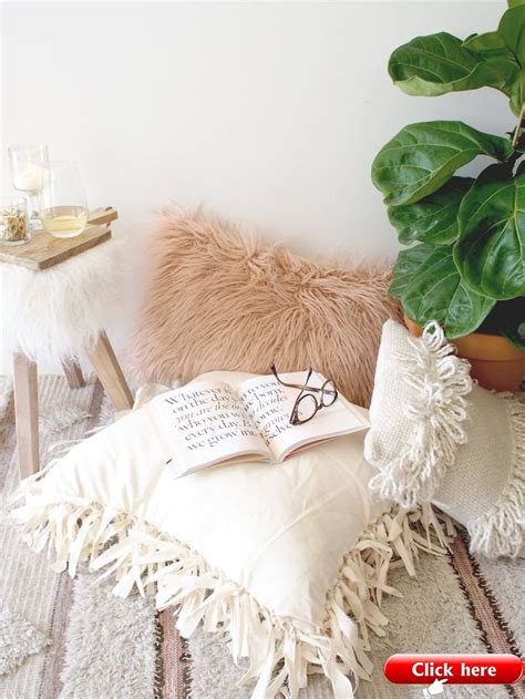 Get Your Home Ready For Fall With This No Sew Floor Pillow Diy 2019