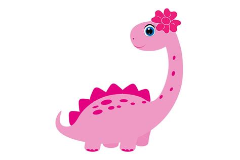 Cute Girl Dinosaur Svg, Cute Dinosaur Svg, Baby Girl Dinosaur Svg