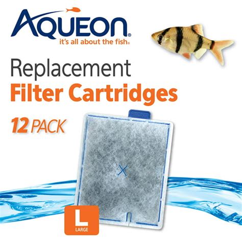 Aqueon 06419 Filter Cartridge Large 12 Pack