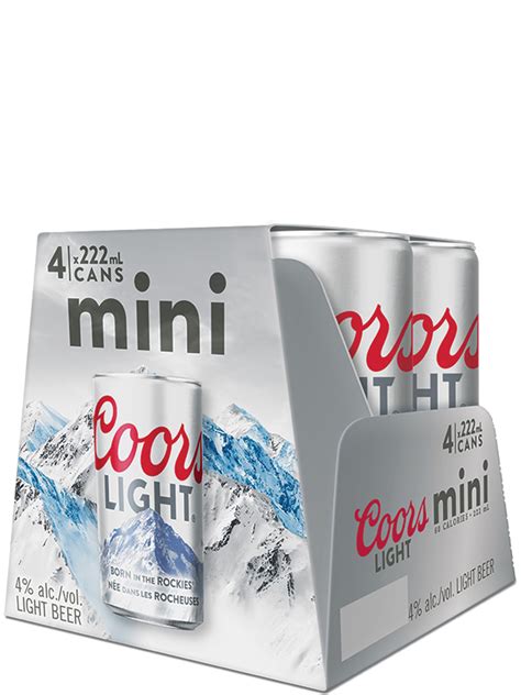 Coors Light Minis 4 Pack Cans 1 Newfoundland Labrador Liquor Corporation