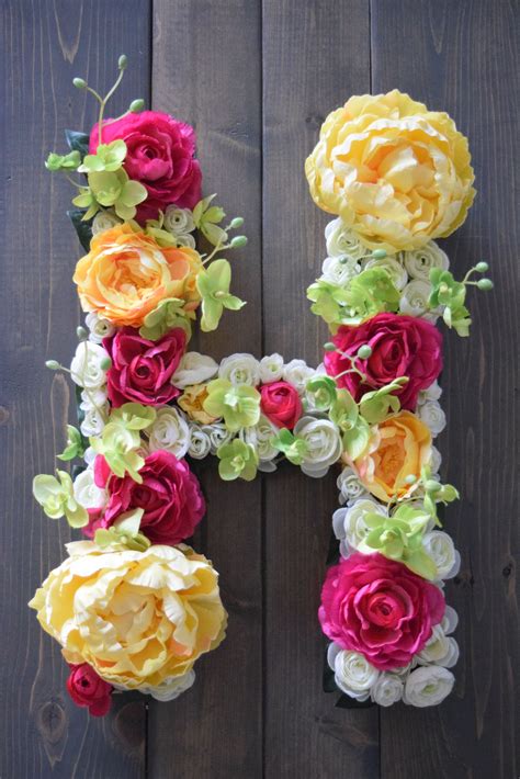 floral wall decor, floral wall art, floral nursery, floral nursery decor, floral letters, floral ...